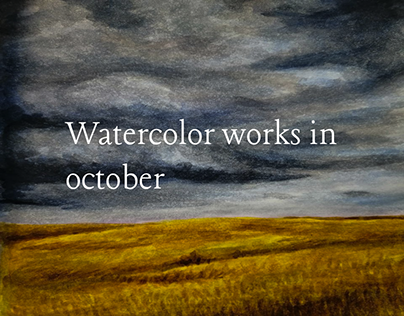 watercolor works in october