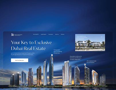 Project thumbnail - Real Estate investment landing page design