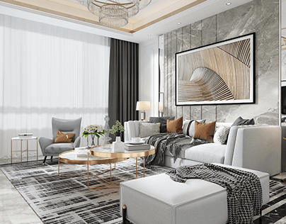Interior design condominium fancy and elegant