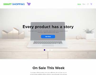 Smart Shoping Web design