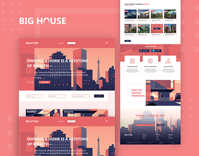 BigHouse real estate website User interface