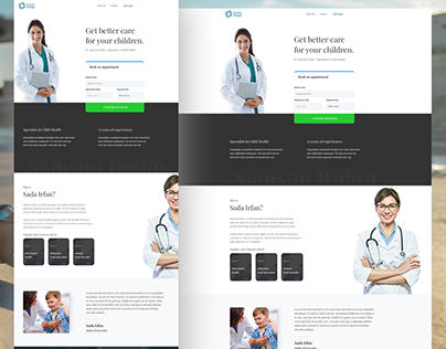 Doctor appointment Landing Page