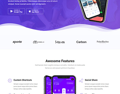 Naxos - App Landing Page WordPress Theme