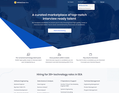 A curated marketplace of top-notch interview