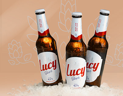 Lucy beer logo and label