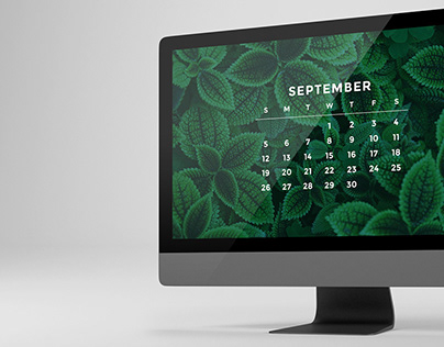 Greenforest Calendar // Wallpaper Desktop series