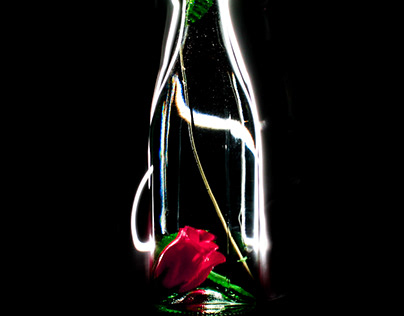 Wine Bottle Photography w/ Light Trails