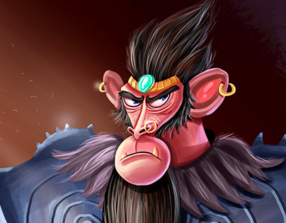 Monkey King character Design Painting
