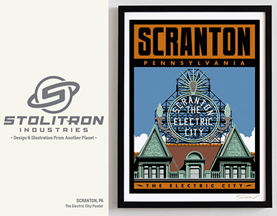 Scranton, PA-"The Electric City" Poster