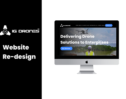 IG Drones Landing Page redesign