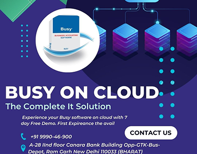 Busy on cloud service : The Complete It solutions .