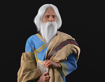 3D Rabindranth Tagore
