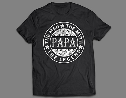 Father's Day Gift - Papa The Man T-Shirt