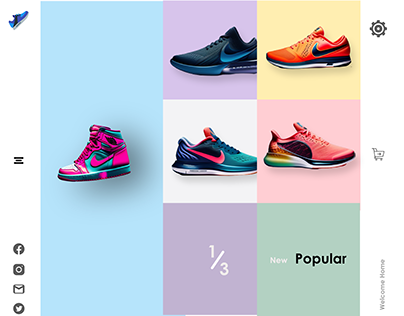 Animated Nike Shoes Landing Page