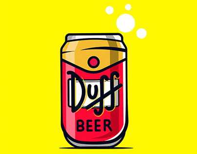 Ilustracion Cerveza Duff