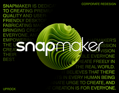Snapmaker | Corporate website redesign