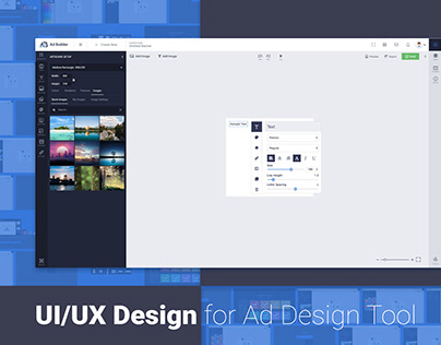 Ad Builder UI UX Design