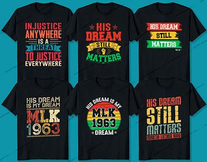 Martin Luther King Jr. Day T-Shirt​​​​​​​ design bundle