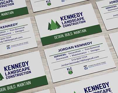 Kennedy Landscape Construction Business Cards