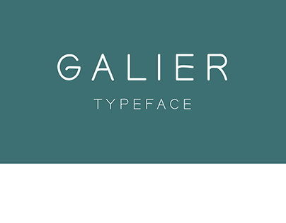 Galier typeface
