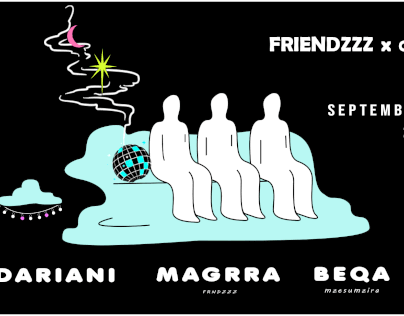 FRIENDZZZ x GROOM event cover design
