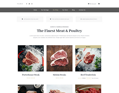 Butcher website- shop