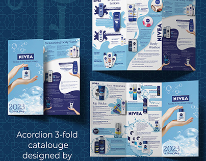 Nivea 3-fold catalogue design