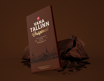 Vana Tallinn chocolate branding packaging