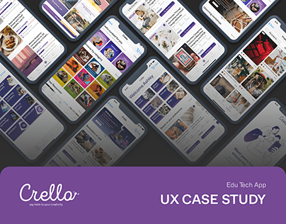 Crello Edu-tech App UX Case Study