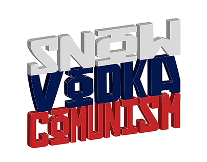 Snow, Vodka and Comunism - Tipography