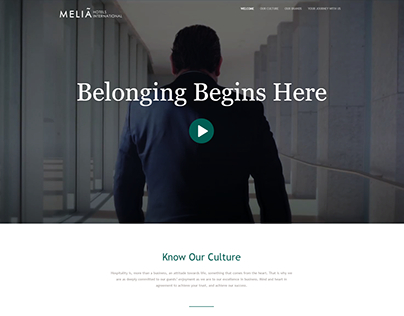 Web Design / Development | Meliá Hotels & Resorts