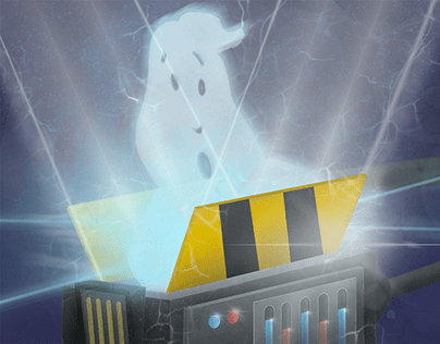 Ghostbusters - Ghost Trap Illustration