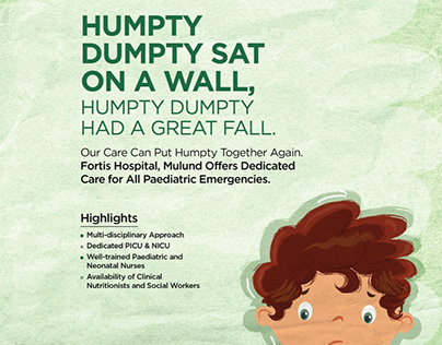 Paediatric Emergency Campaign Concept for Fortis Mulund