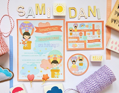 Sami and Dani's Hot Air Balloon Themed Birthday