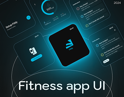 프로젝트 썸네일 - Fitness app UI