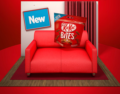 Stills from KitKat Bites 5 sec animation
