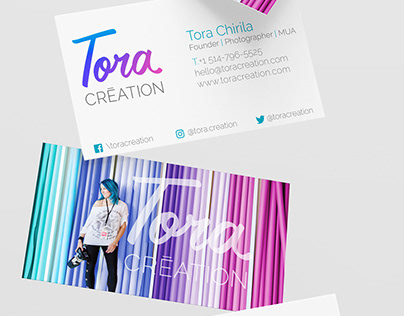 Rebranding of photographer - Tora Création