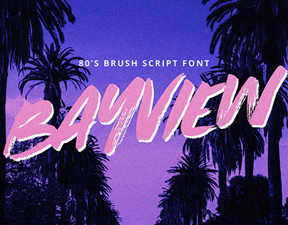 Bayview - Retro 80's Brush Font