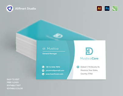 Free Business Card Template | Mustica Health