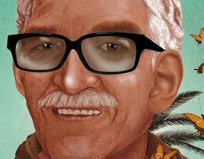 Retrato de Gabriel García Márquez.
