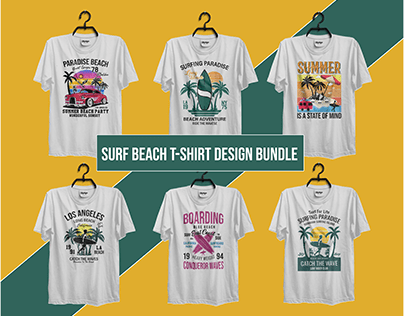 Surf Beach T-shirt Design
