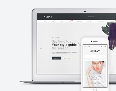 Auray - eCommerce PSD template