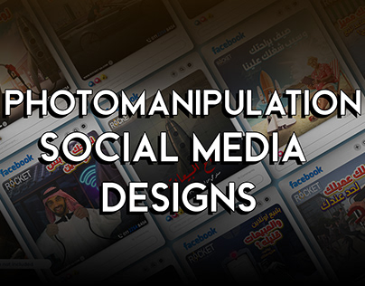 photomanipulation Social designs for "Rocket agency"