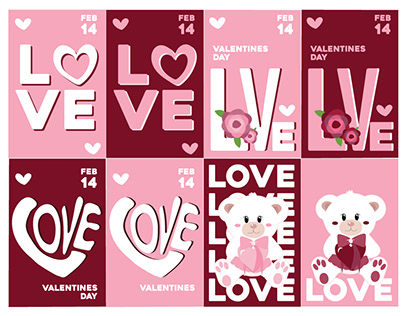 Valentines Day Card and Mug design