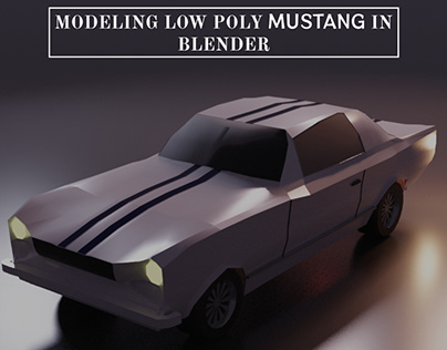 Modeling Low Poly Ford Mustang In Blender