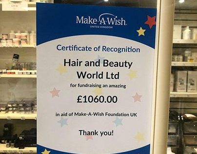 Thanks for Donated to Event Make-A-Wish UK