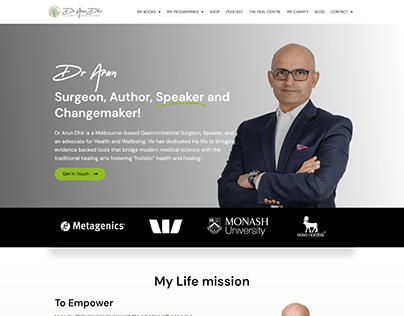 Dr Arun Dhir Wordpress Website