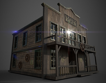 Town Saloon Modeling