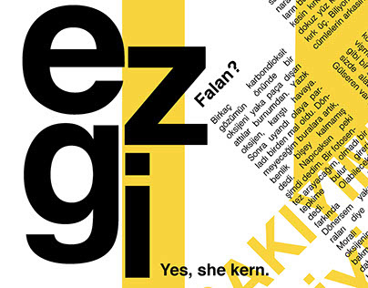 Typographic Poster about me.
