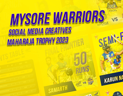 Social Media Creative Campaing | Maysore Warriors